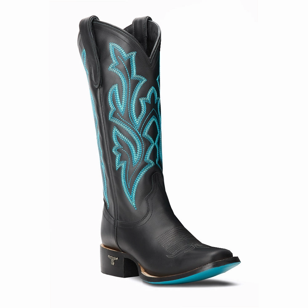 Ultimate Style Odor Control Fabric Classic Embroidered Square Toe Cowboy Boot