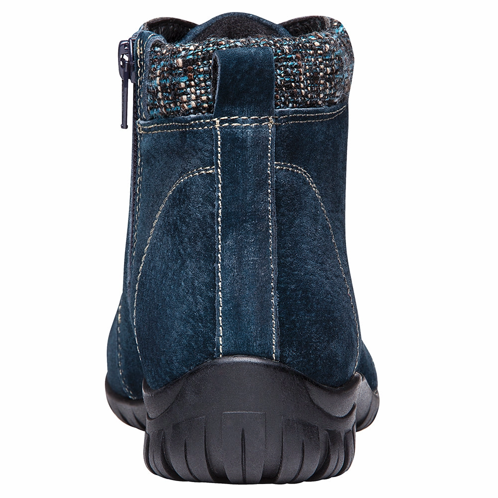 Fashion Statement Delaney Round Toe Lace Up Zippered Booties