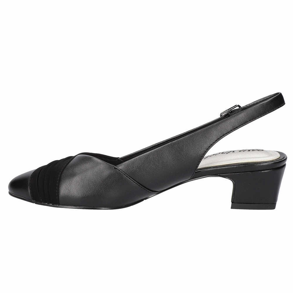 First Move Regular Use Bates Round Toe Slingback Pumps