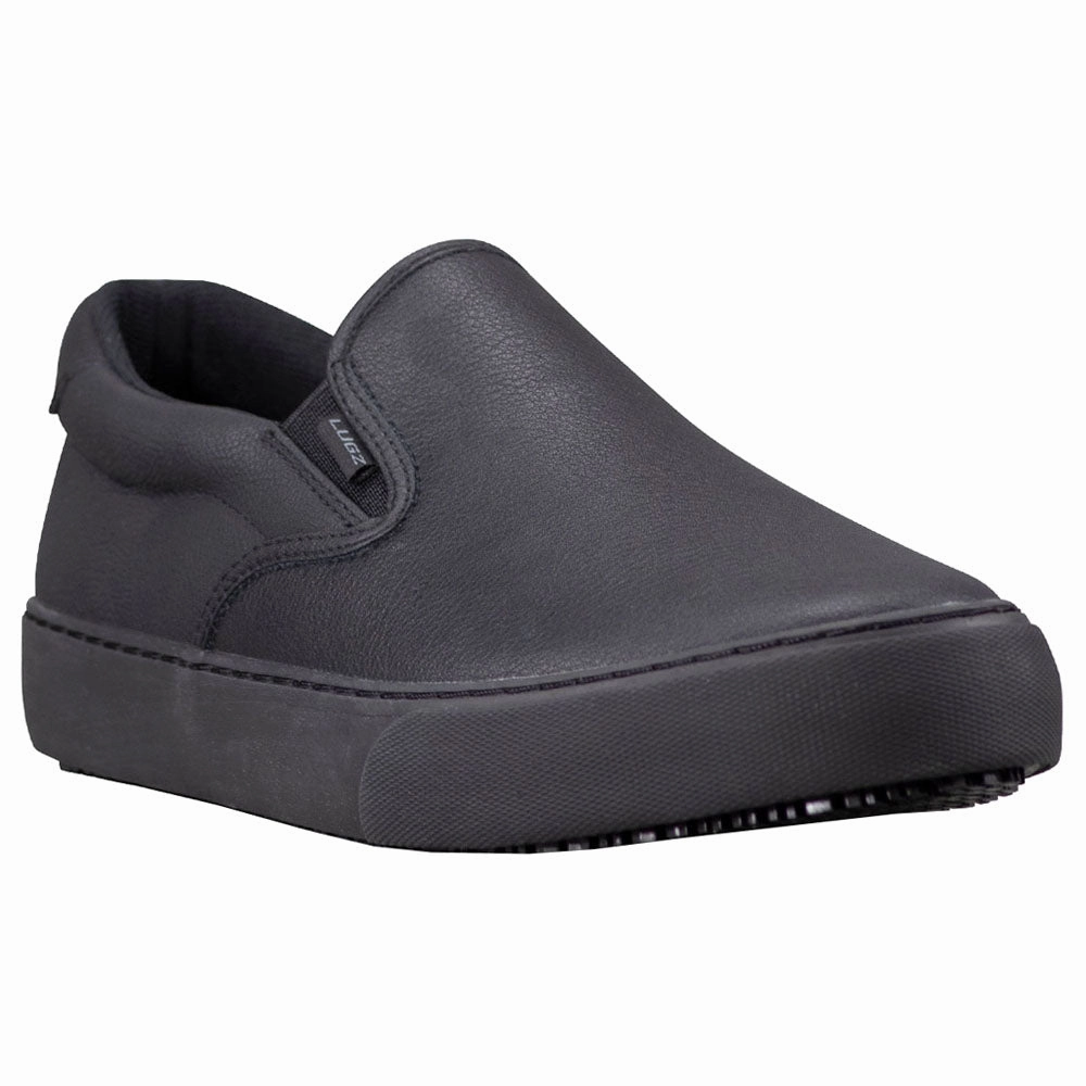 Clipper Slip Resistant Soft Toe Work Shoes Asymmetric Lace Configuration