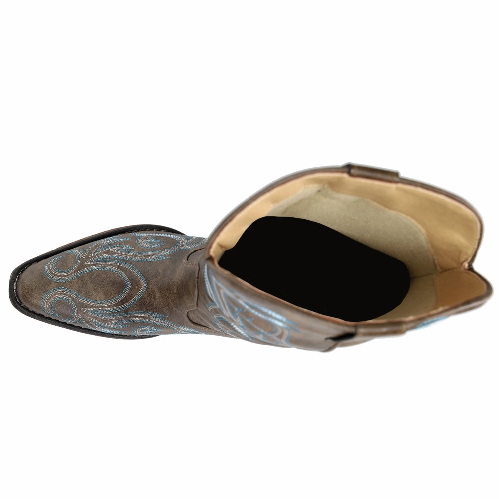 Air Move Riley Embroidered Snip Toe Cowboy Boots