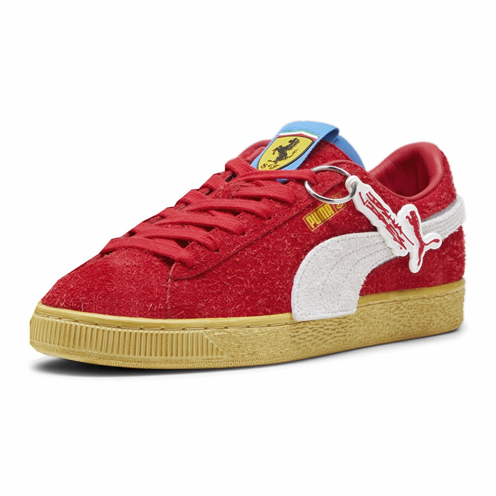 Flex grooves casual user Scuderia Ferrari Suede Joshua Vides Lace Up Sneakers