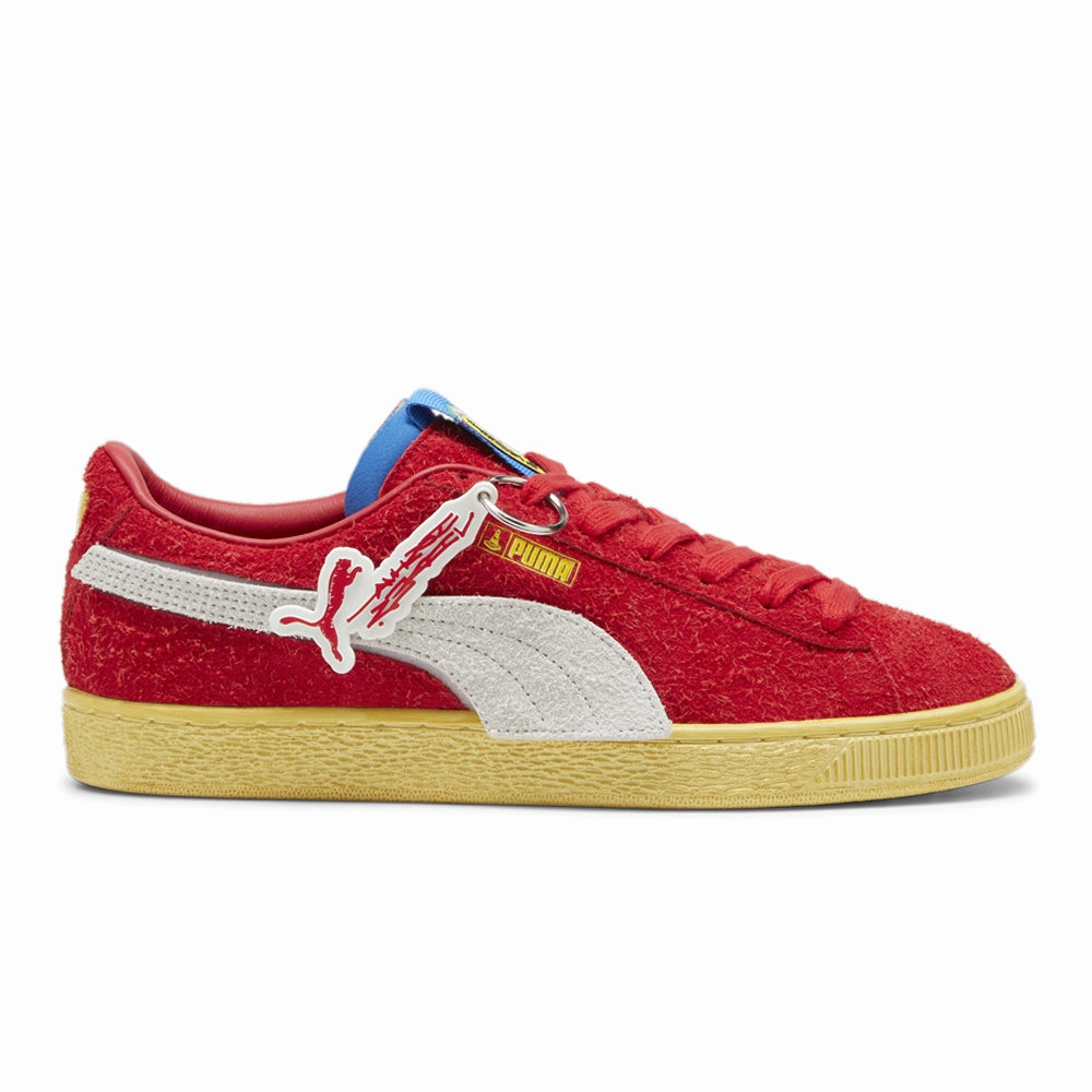 Ergonomic Toe Box suede - type Scuderia Ferrari Suede Joshua Vides Lace Up Sneakers
