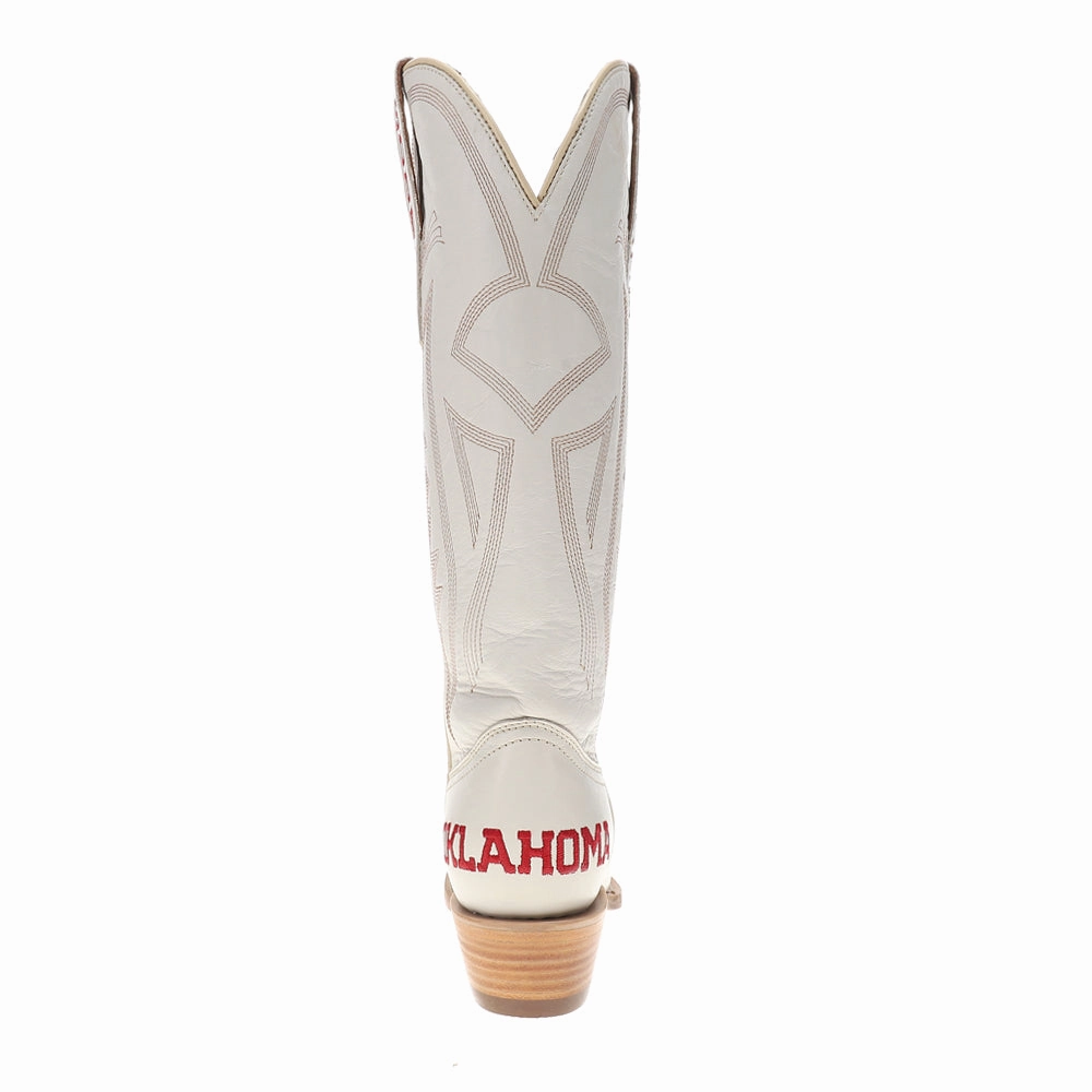 Thermoplastic Urethane Outsole University of Oklahoma Gameday Embroidered Snip Toe Cowboy Boots