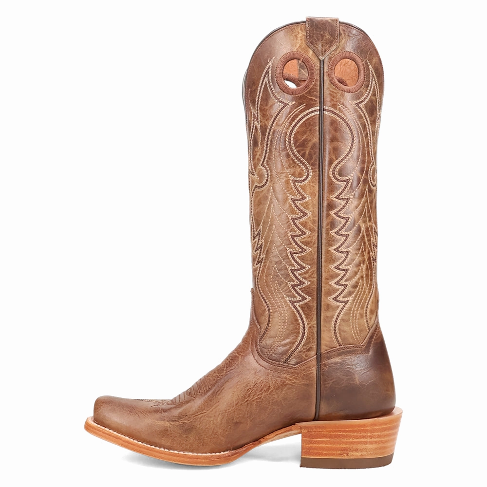 Active Wear Adelaide Embroidered Square Toe Pull On Cowboy Boots