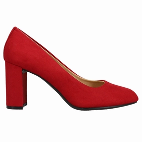 Good Arch Support Lofty Block Heel Pumps