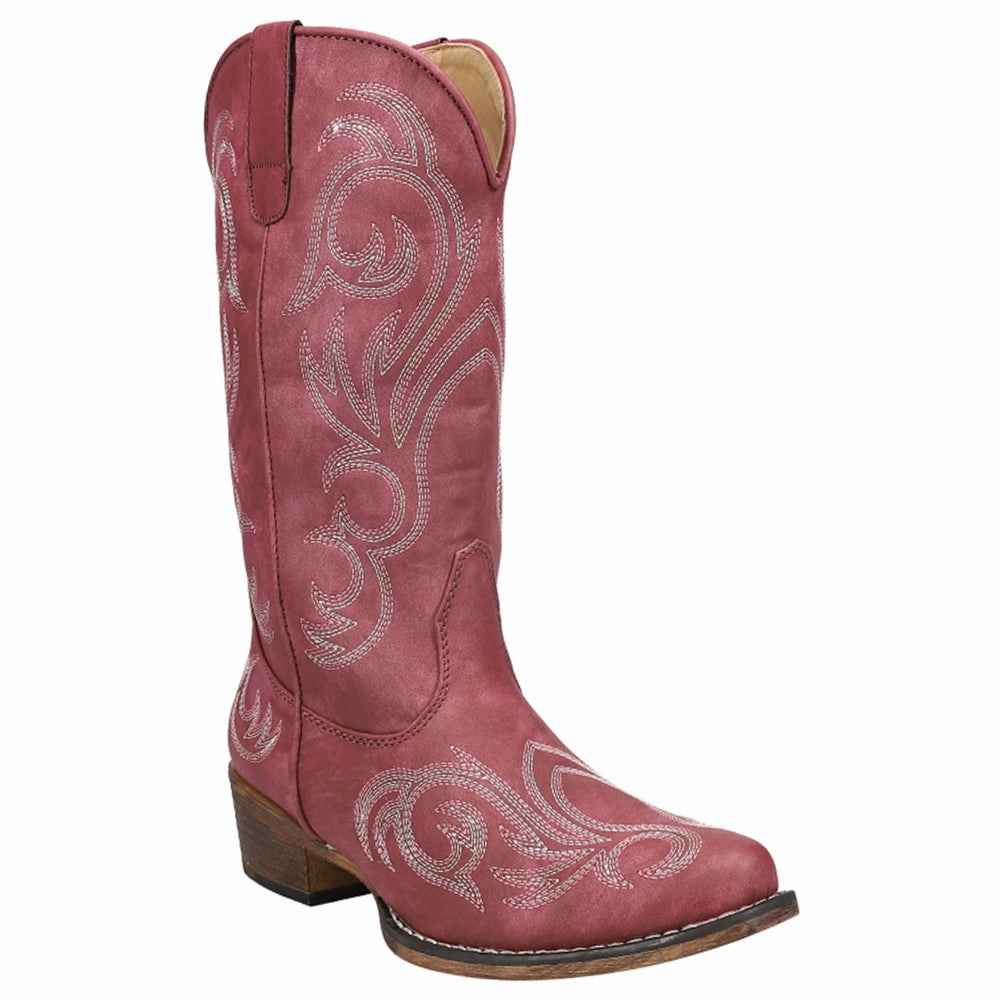 Chill Weather Riley Embroidered Snip Toe Cowboy Boots