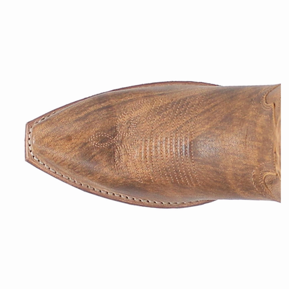 Premium Leather Reva Embossed Snip Toe Cowboy Boots