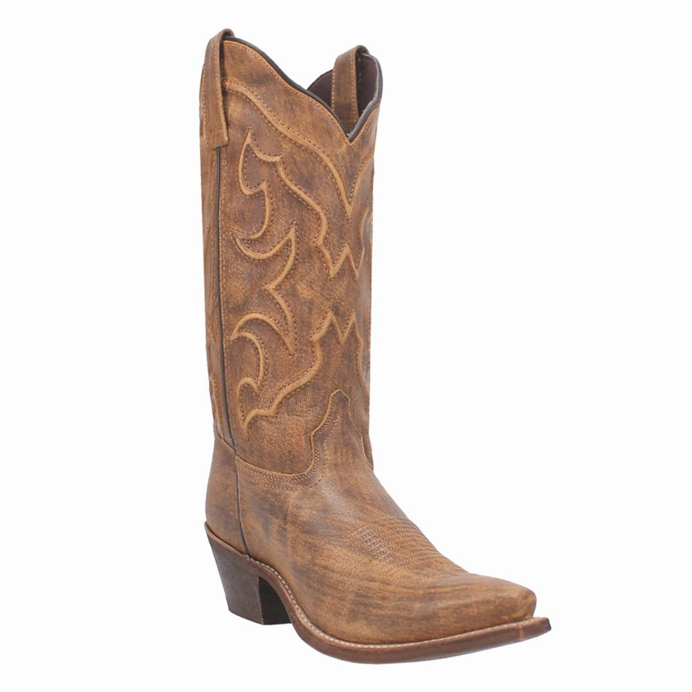 Athletic Wear Construction Fit Reva Embossed Snip Toe Cowboy Boots