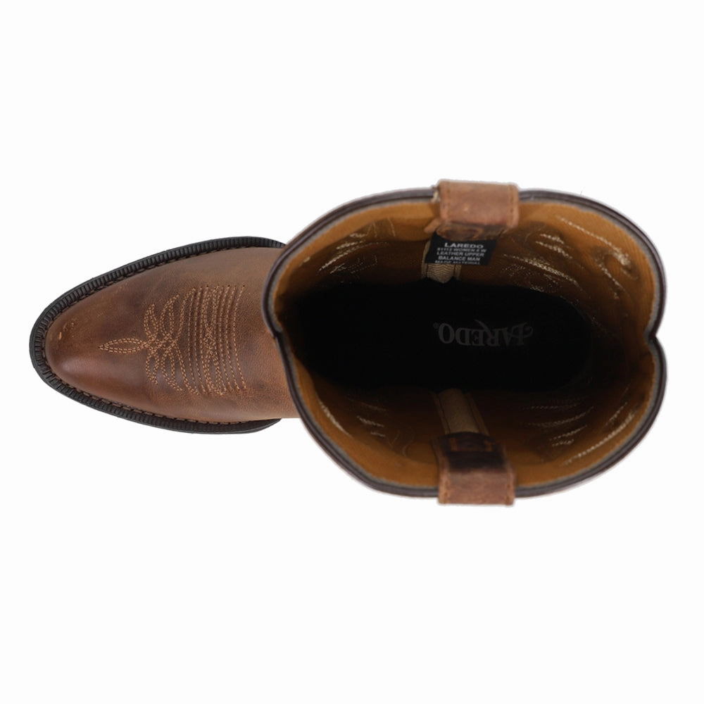 Waterproof Rainy Days compression Maddie Embroidered Round Toe Pull On Cowboy Boots