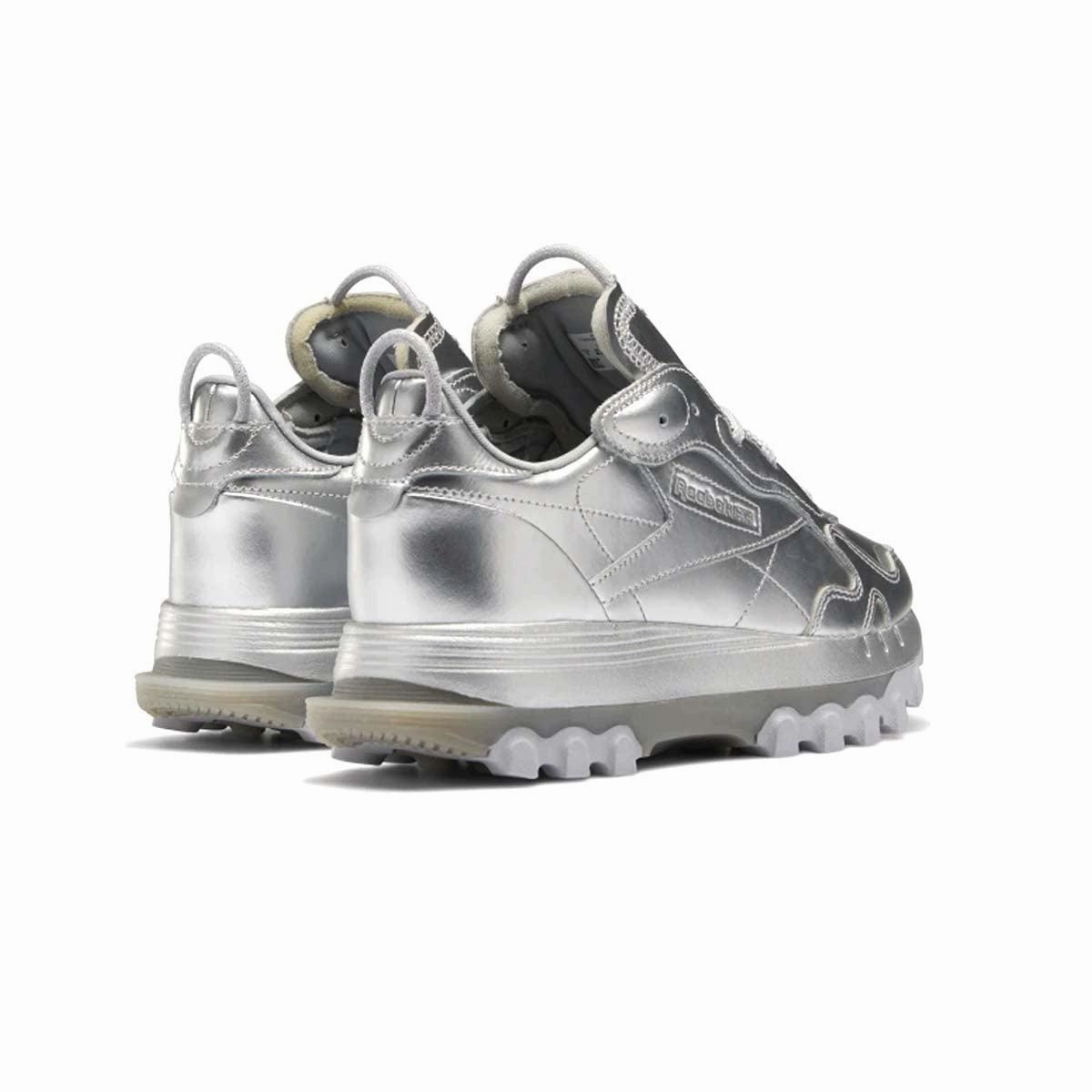 stain - resistant   Cardi B Wmns Classic Leather 'Silver'