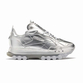 Ankle Collar Padding Budget   Cardi B Wmns Classic Leather 'Silver'