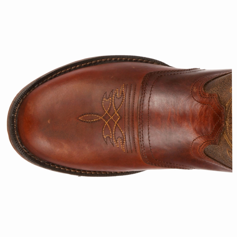 Rebel Embroidered Round Toe Cowboy Boots skaters