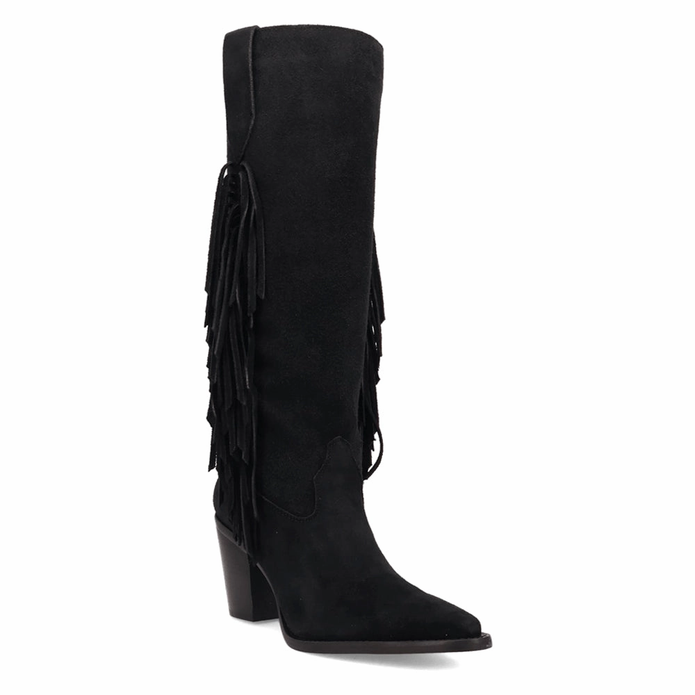 No Laces Reinforced Form Mountain Climber Twister Fringe Snip Toe Cowboy Boots