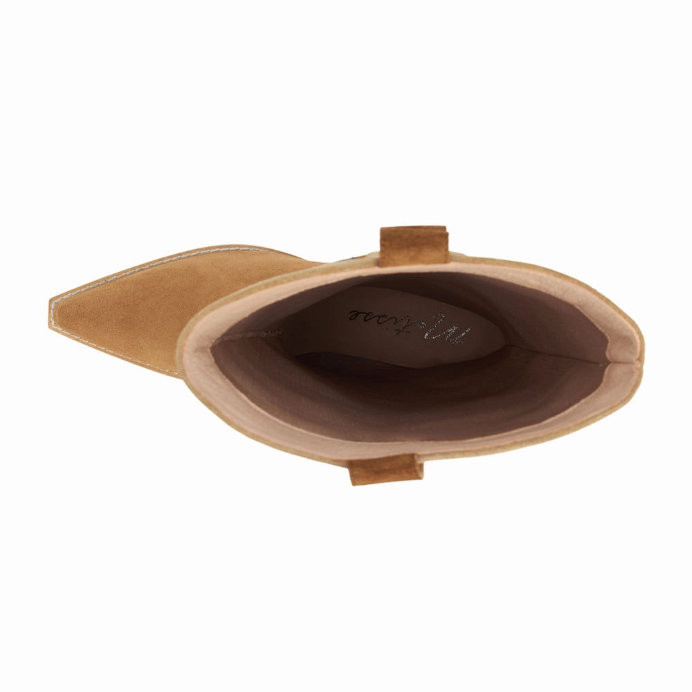 Comfort Tongue Chill Weather Cool Hand Floral Inlay Pointed Toe Cowboy Boots