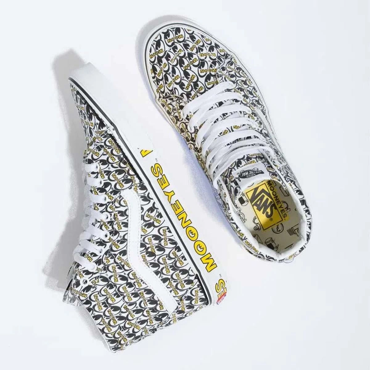   Mooneyes SK8-Hi 'White Yellow' Odor Resistant Materials
