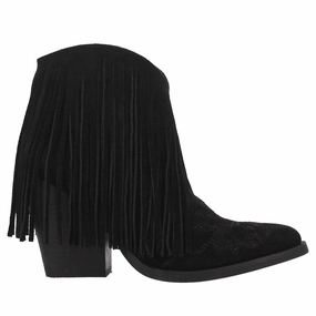 Storm Wear Flexible structure Tangles Fringe Embroidered Pointed Toe Pull On Cowboy Booties