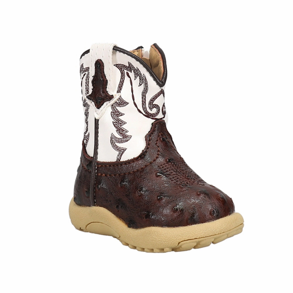 Cushioned Step Work Commute Cowbaby Bumps Round Toe Cowboy Boots (Infant)