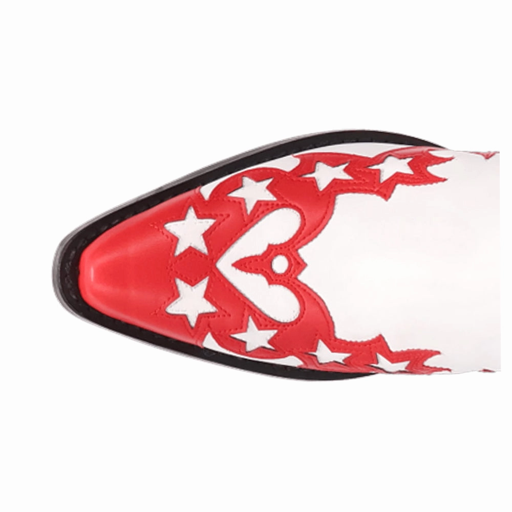 Cowgirl Patriotic Snip Toe Cowboy Booties Cool Look