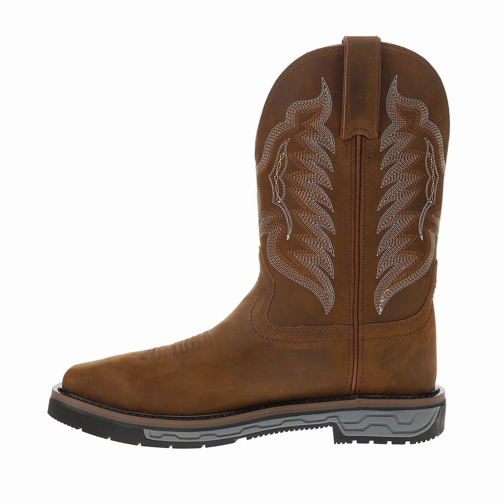 Ballet Flats Crazy Horse 12 Inch Slip Resistant Wide Steel Toe Work Boots