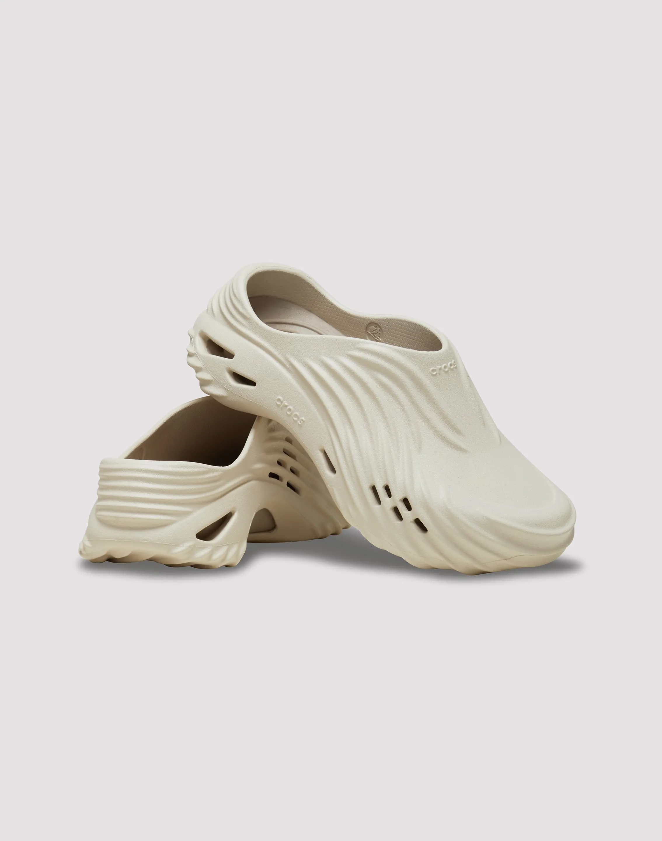 Heel Cushioning Crocs Echo Wave "Almond Tint" Sandal