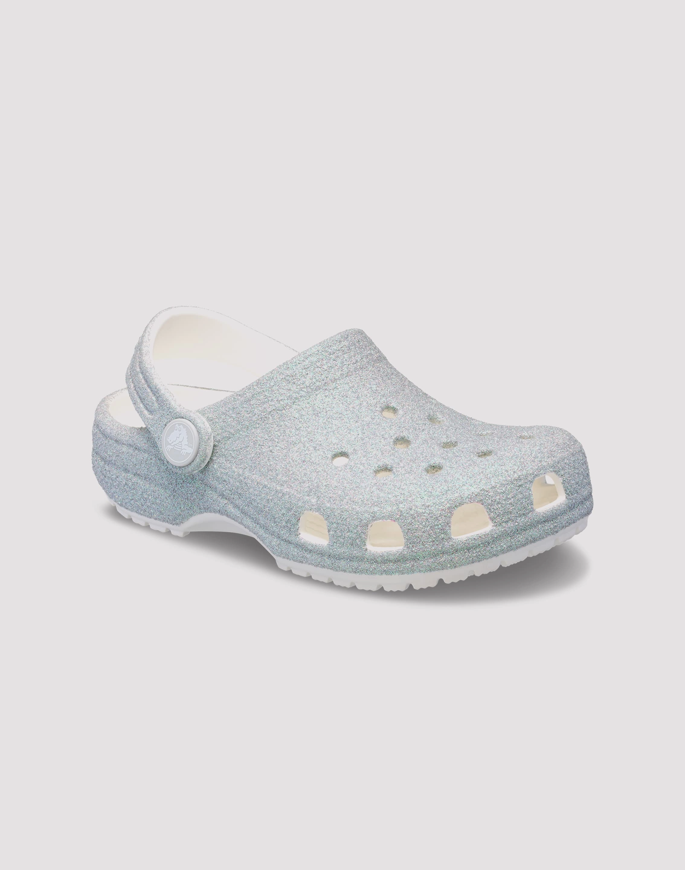 Crocs Classic Iridescent Grade School Girls' "Glitter" Clog Stable Step