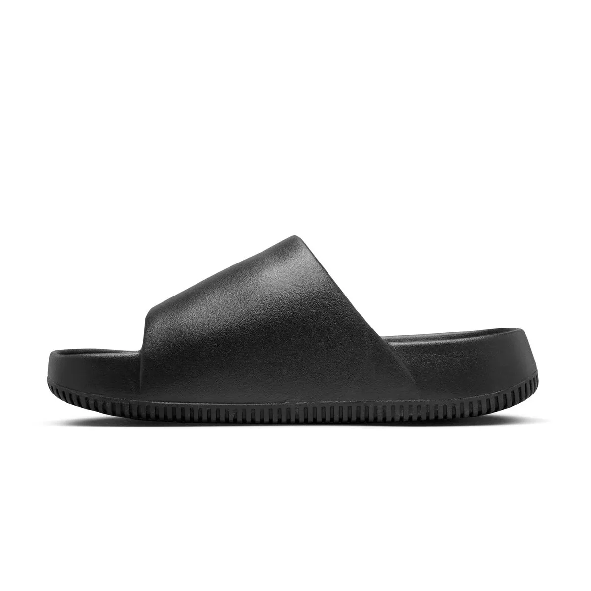 Wmns Calm Slide 'Black' Abrasion Resistant Stitching