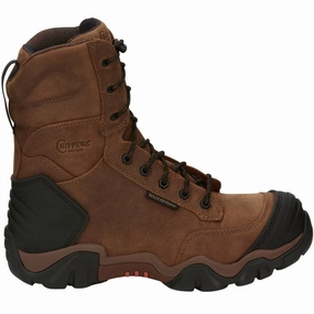Reliable Wear Cross Terrain 8 Inch Waterproof Nano Composite Toe Hiker Work Boots