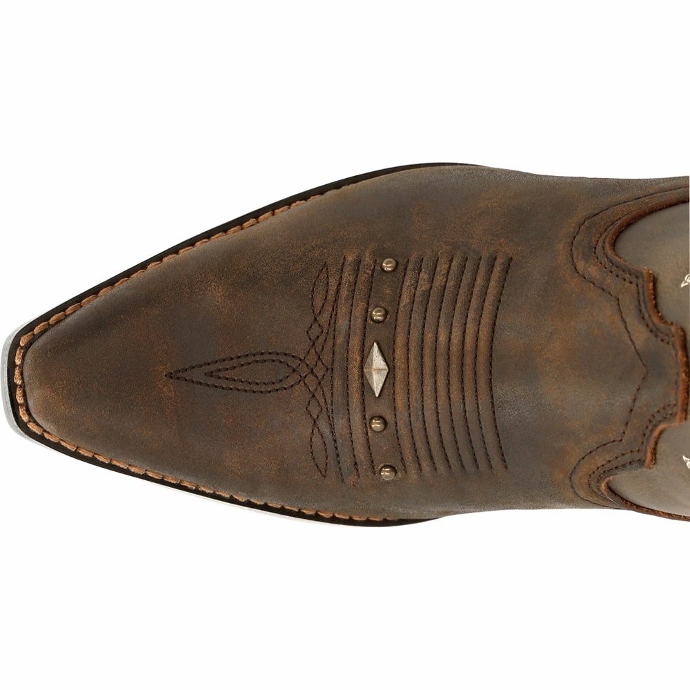 Crush Embroidered Snip Toe Cowboy Booties Milan Shine