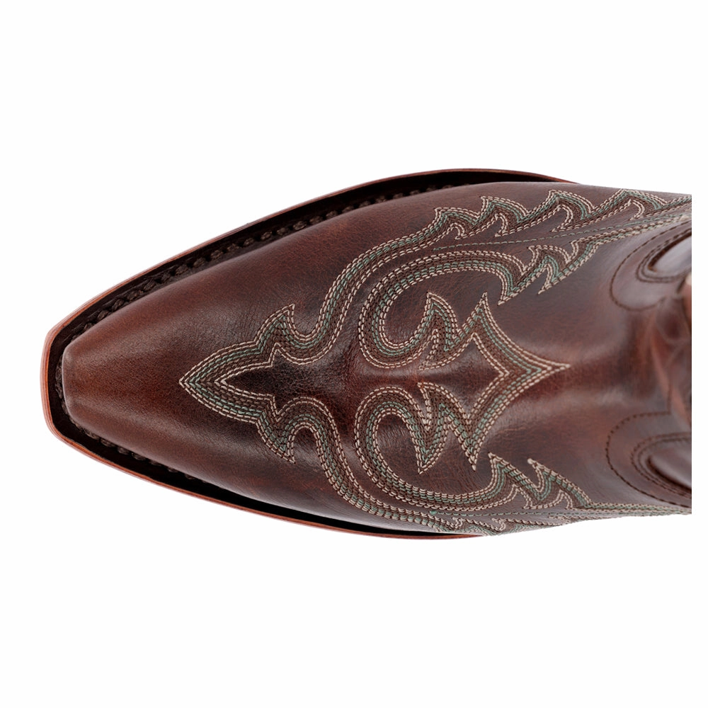 Low Top Crush Embroidered Snip Toe Cowboy Boots