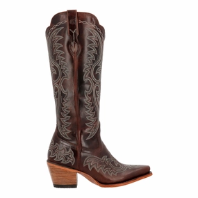 Durable Welted Construction Crush Embroidered Snip Toe Cowboy Boots