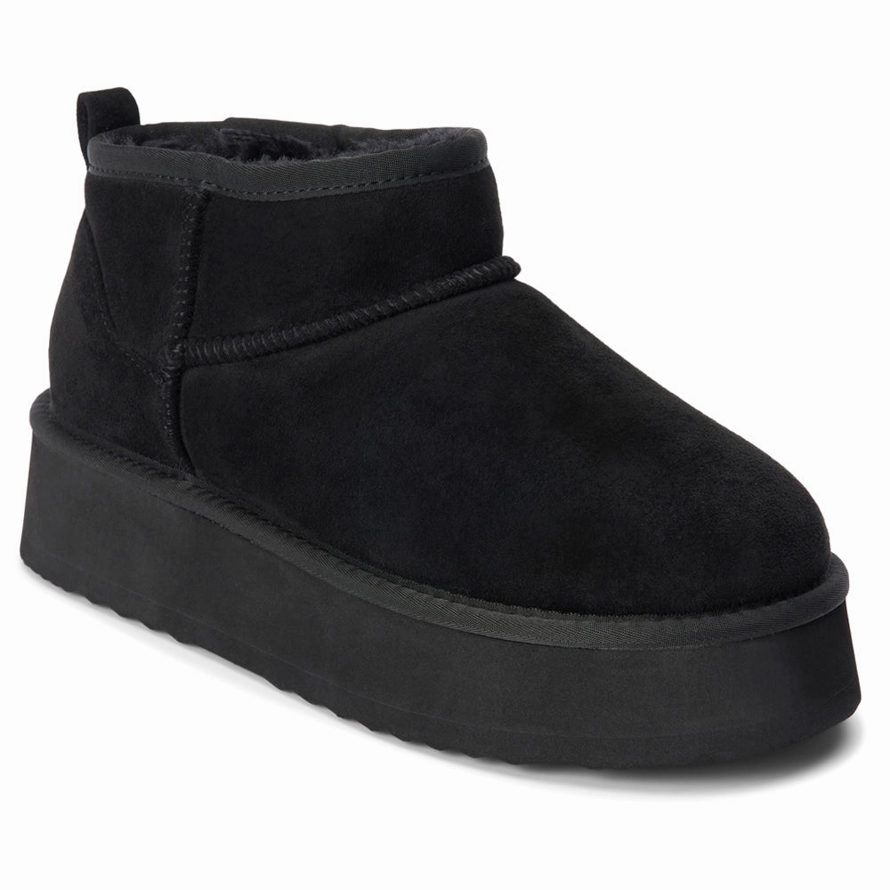 Memory Foam Insert Thermoplastic Urethane Outsole Breckenridge Round Toe Pull On Platform Booties