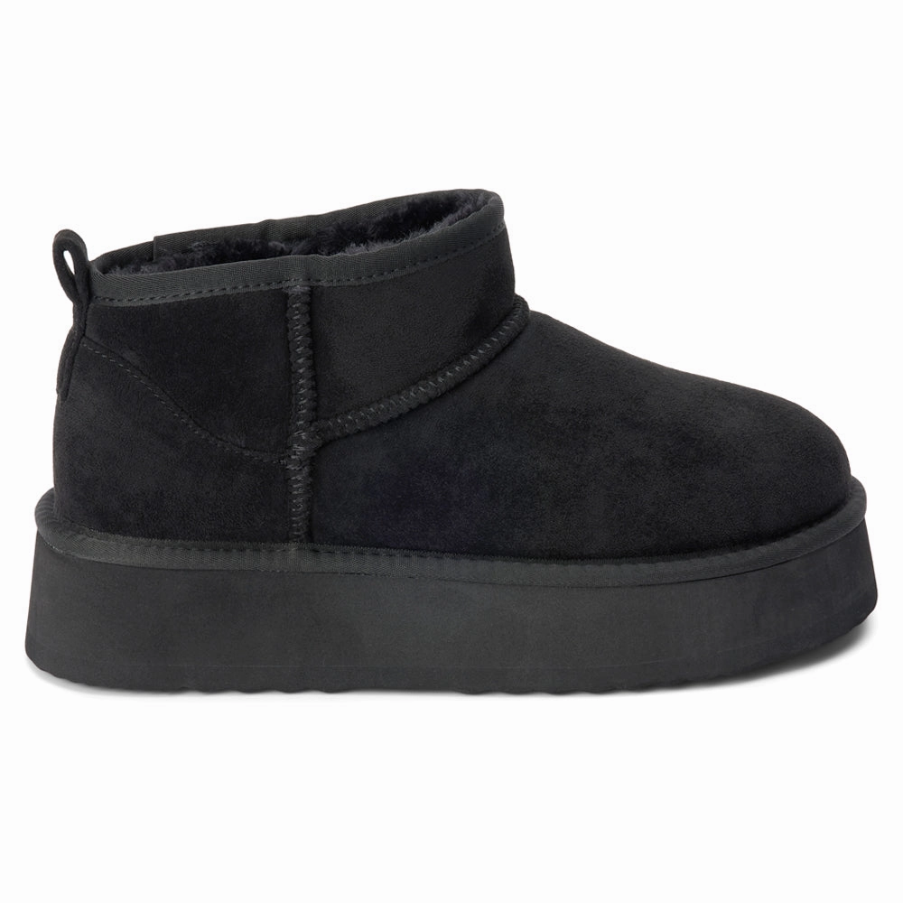 Breckenridge Round Toe Pull On Platform Booties All-Season Protection