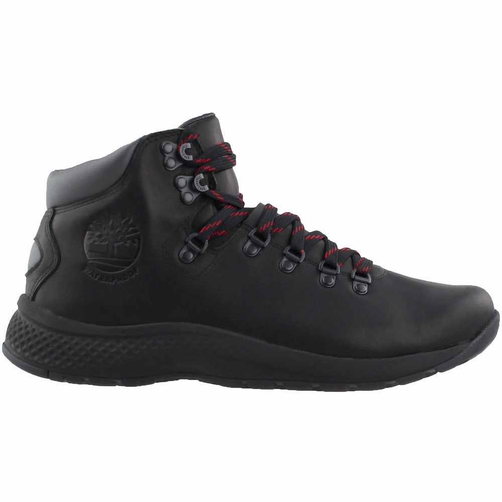 Flyroam Trail Waterproof Round Toe Hiking Boots Tension Balanced Lacing Impact Dispersion Plate