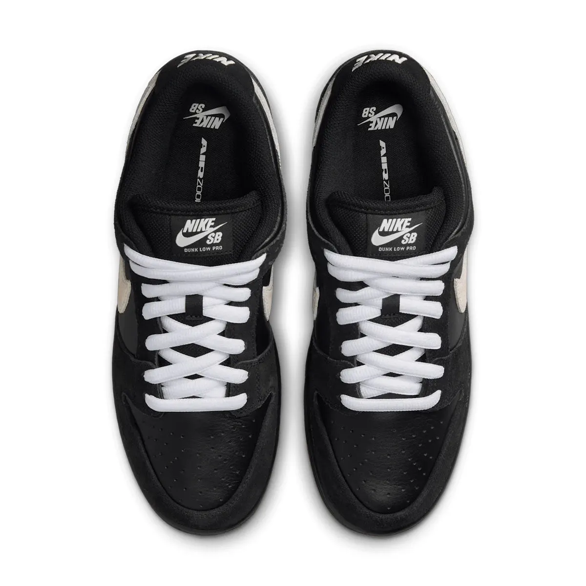 SB Dunk Low Pro 'Black White' Adjustable Closure