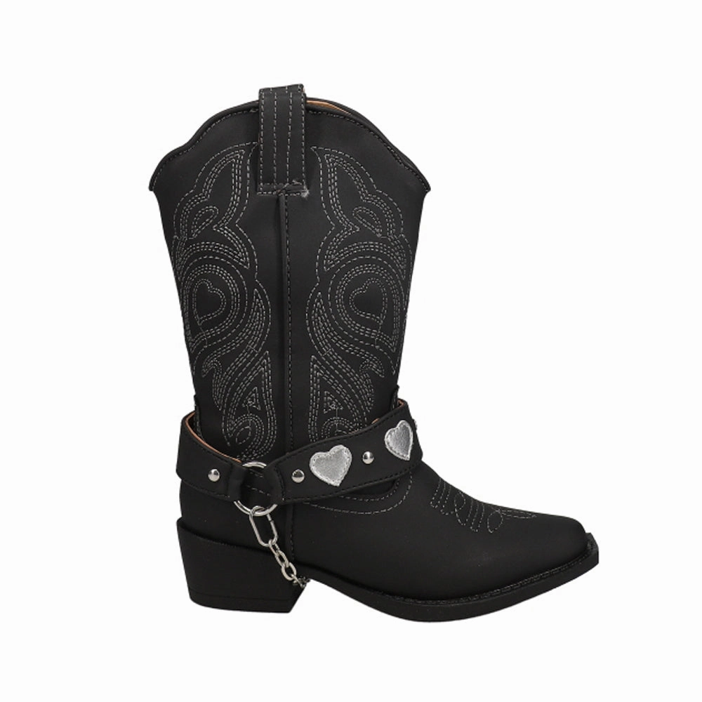 Flexible Outsole Dale Heart Snip Toe Cowboy Boots (Little Kid-Big Kid)