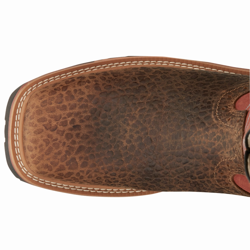 Dalhart 12 Inch Waterproof Nano Composite Toe Work Boots Breathable mesh lining label