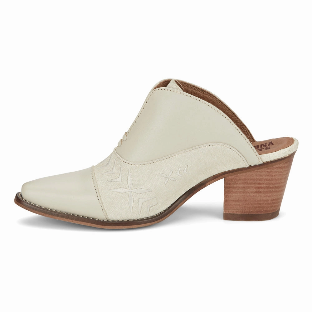 Damita Embroidered Snip Toe Mule Booties Daily Ready