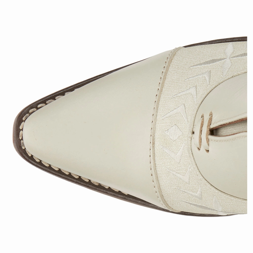 Damita Embroidered Snip Toe Mule Booties Durable Fit Flexible Frame Trail Runner