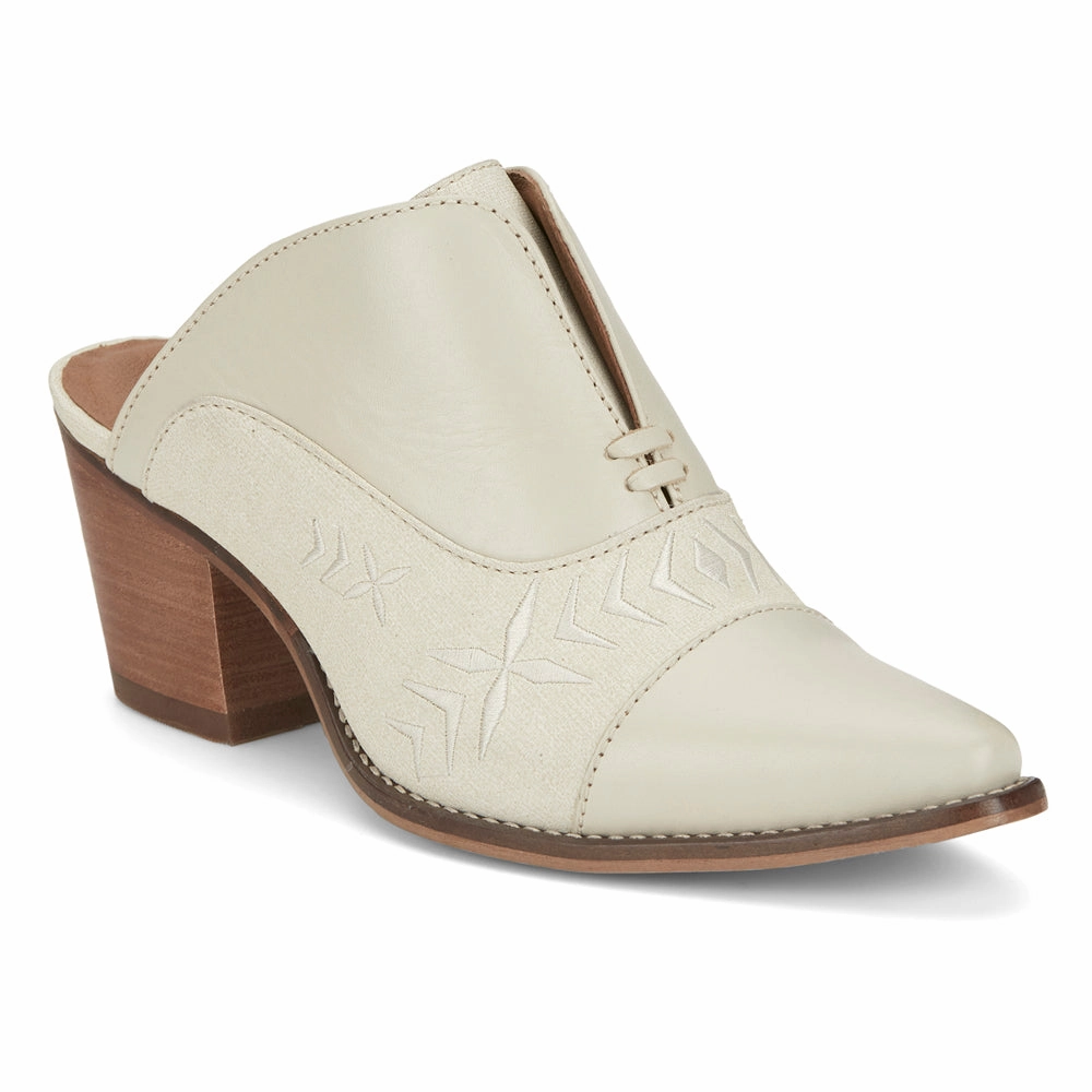 Damita Embroidered Snip Toe Mule Booties Energy return Anti Odor Weekend Camping