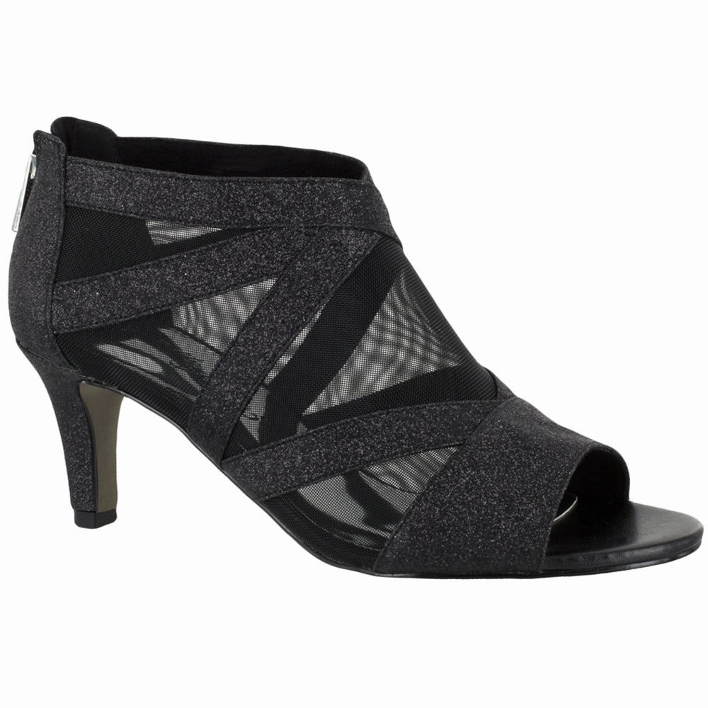 Stylish Look Gloss Shine Dazzle Glitter Peep Toe Evening Pumps