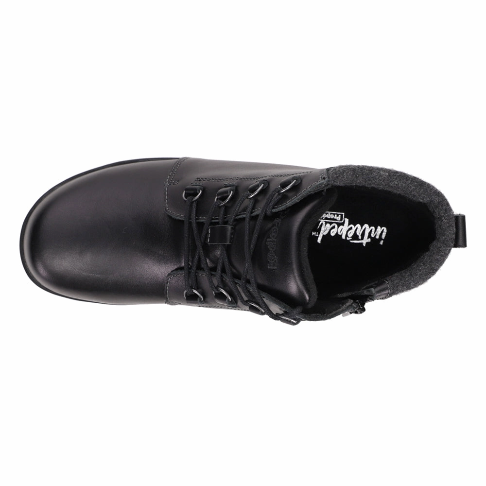 Delaney Round Toe Lace Up Zippered Booties Comfortable Footbed Multi Use