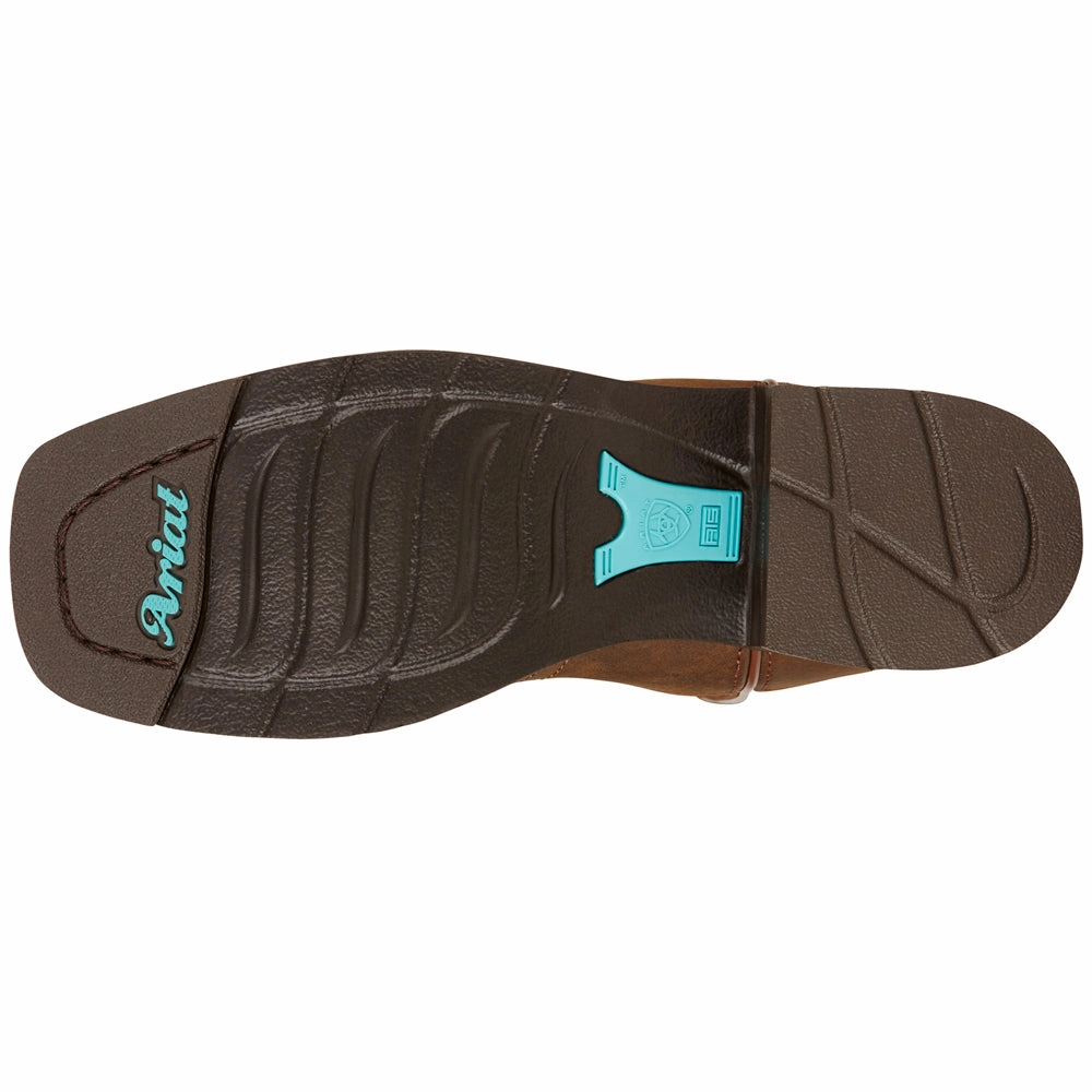 Delilah Embroidery Square Toe Cowboy Boots Insulated Cold Weather Commuter Abrasion Resistant Surface