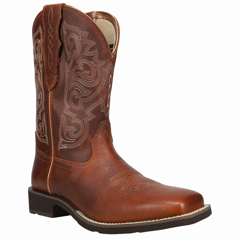 Delilah StretchFit Embroidery Square Toe Cowboy Boots Air Flow