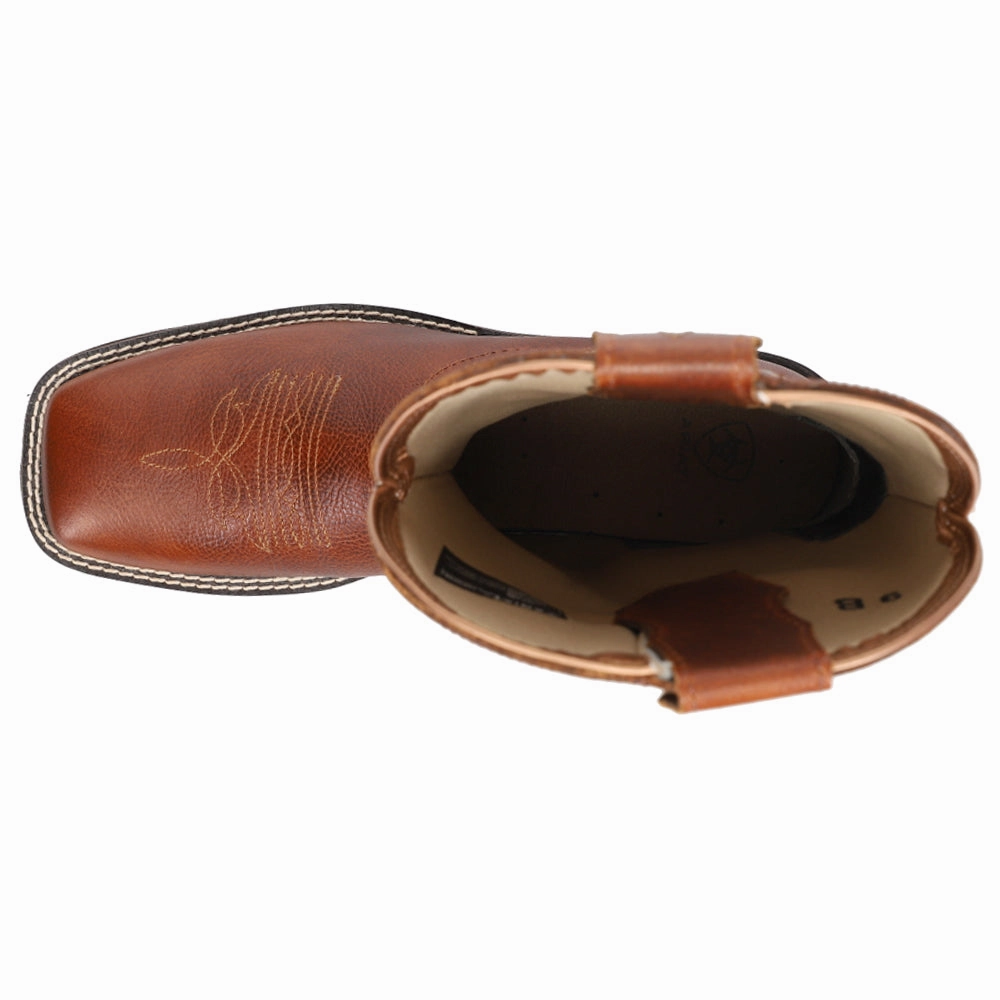 Delilah StretchFit Embroidery Square Toe Cowboy Boots Rugged Protection Comfortable Posture