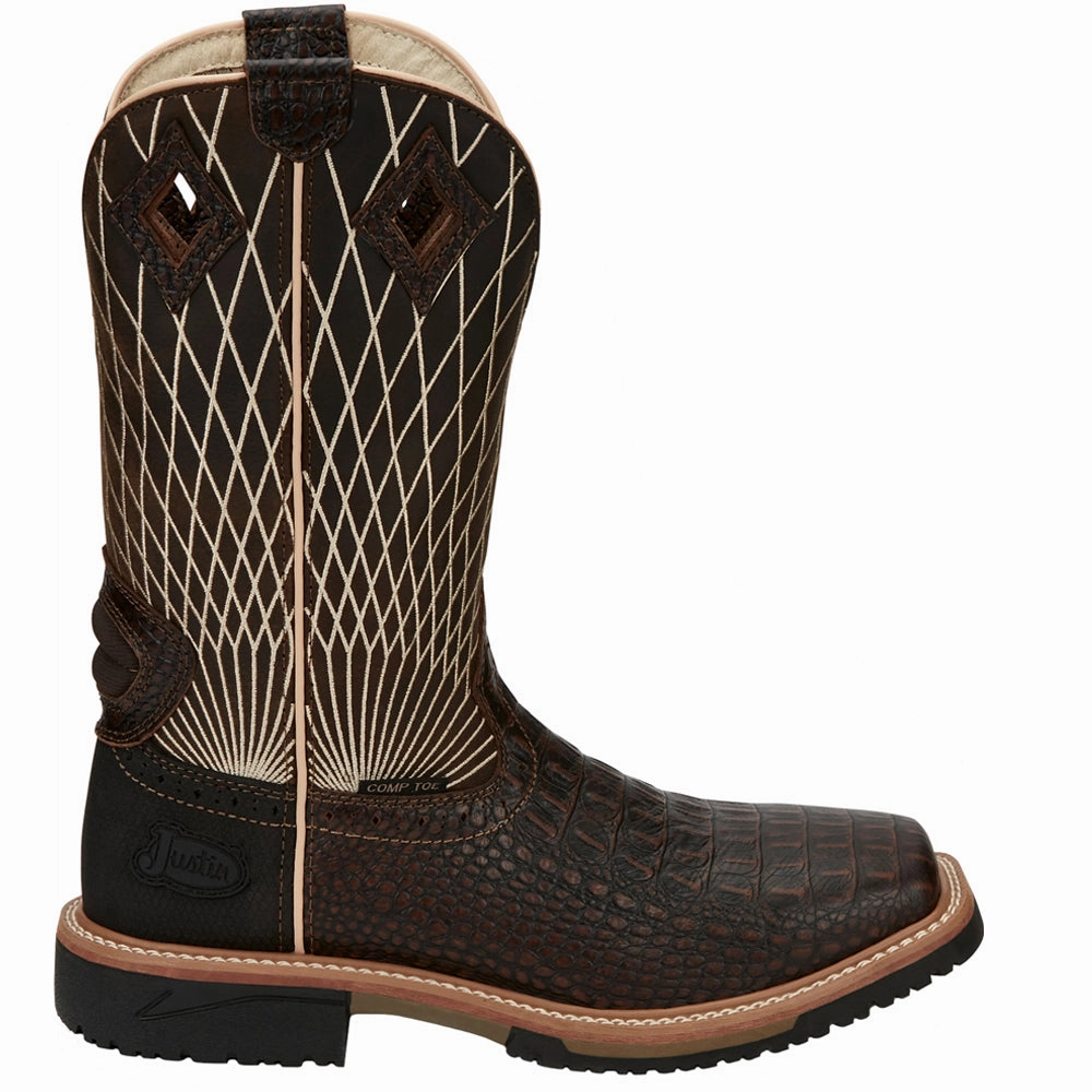 trendy teenagers Derrickman 12 Inch Composite Toe Work Boots