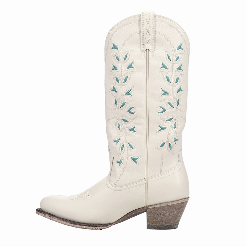 Desert Holly Embroidered Western Round Toe Cowboy Boots Slip Resistant Mountain Hike Travel