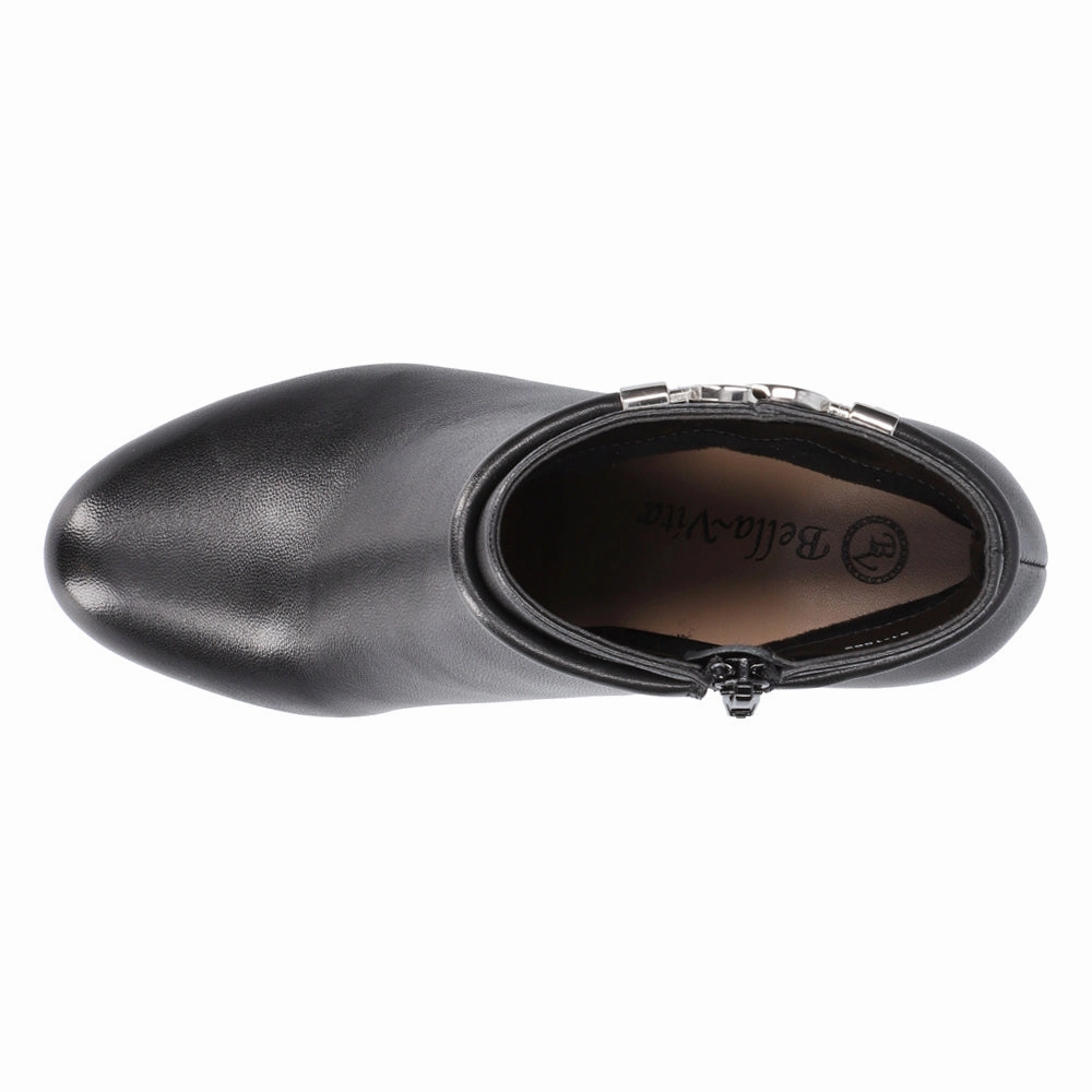 Slim Profile Clean Cut Diaz Round Toe Zippered Booties