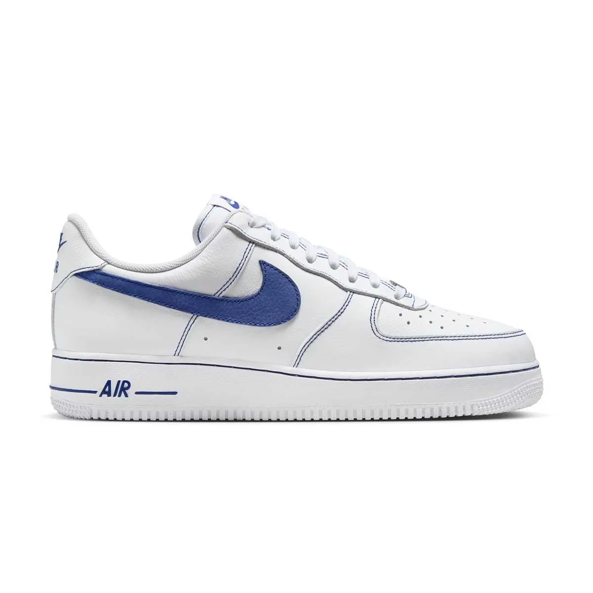 Air Force 1 '07 LV8 'White Deep Royal Blue' Anti Slip Tread Pattern