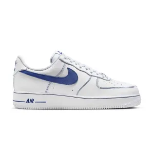 Air Force 1 '07 LV8 'White Deep Royal Blue' Anti Slip Tread Pattern